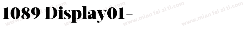 1089 Display01字体转换